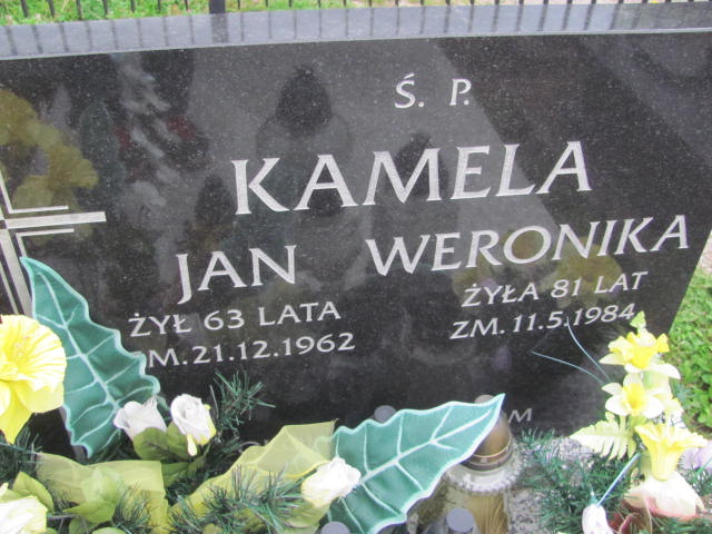 Jan Kamela 1899 Racławice - Grobonet - Wyszukiwarka osób pochowanych