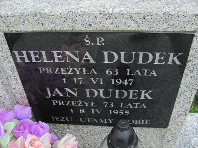 Jan Dudek 1881 Racławice - Grobonet - Wyszukiwarka osób pochowanych