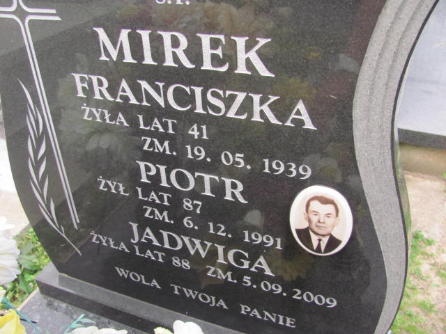 Piotr Mirek 1904 Racławice - Grobonet - Wyszukiwarka osób pochowanych