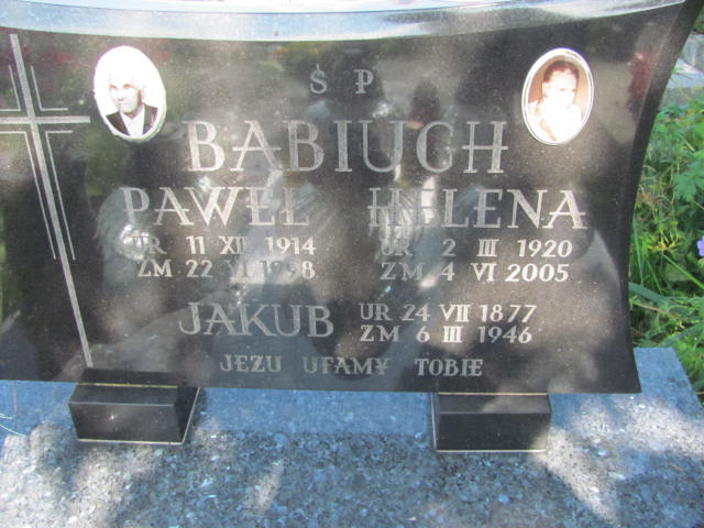 Jakub Babiuch 1877 Racławice - Grobonet - Wyszukiwarka osób pochowanych