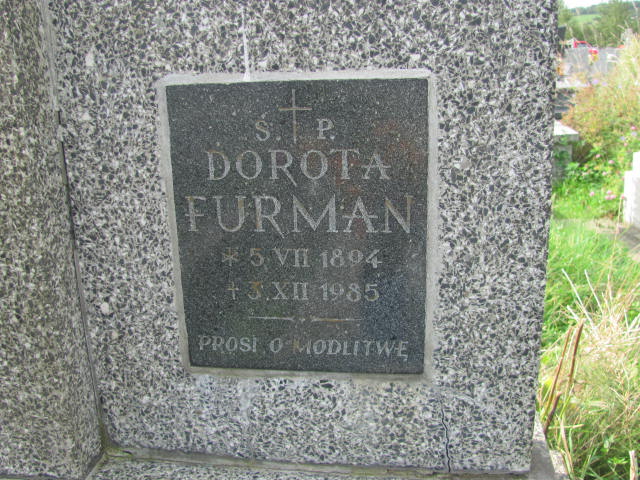 Dorota Furman 1894 Racławice - Grobonet - Wyszukiwarka osób pochowanych