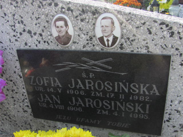 Jan Jarosiński 1906 Racławice - Grobonet - Wyszukiwarka osób pochowanych